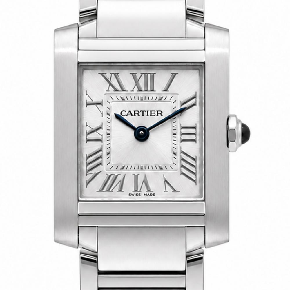 Cartier Tank Française Small WSTA0065 White Dial Watch